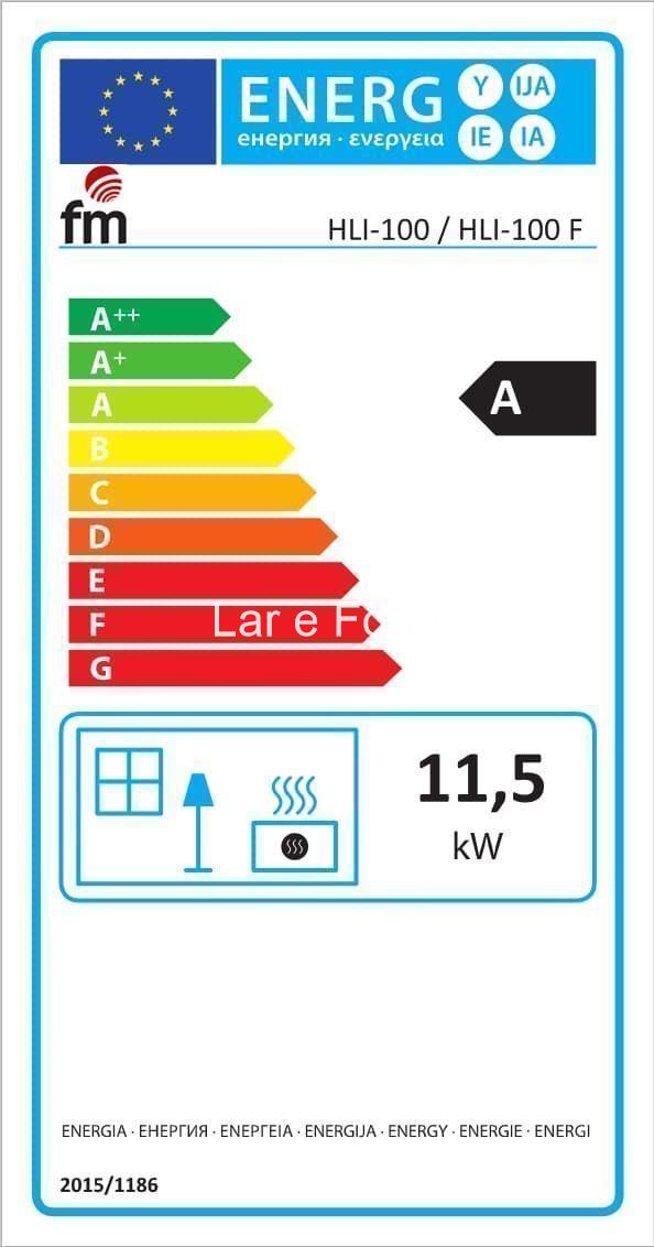 Estufa de Leña insertable rinconera con horno FM modelo-HL-100 RF – Estufas  Andaluzas