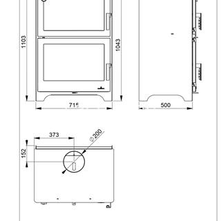 HORNO DE LEÑA FRONTAL BRONPI MURANO - Imagen 2